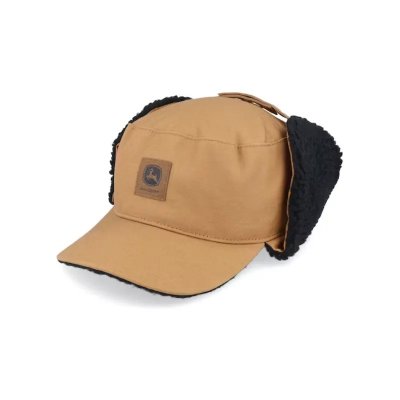 Cap- John Deere Cotton Faux Fur Lining Hat (brun)