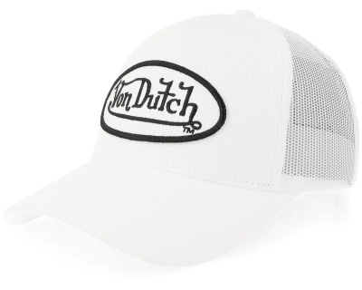 Caps - Von Dutch Oval Patch Trucker (hvit)