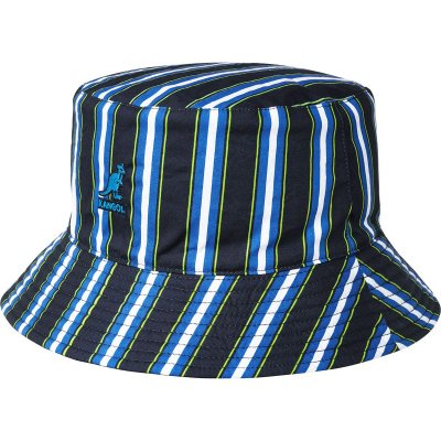 Hatter - Kangol Double Pattern Bucket (blå-sort-hvit)