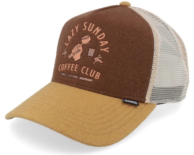 Caps - Djinns HFT Cap Lazy Barista Trucker (beige/brun/krem)