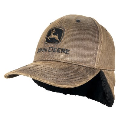 Cap- John Deere Oil Cotton Sherpa Lining (brun)