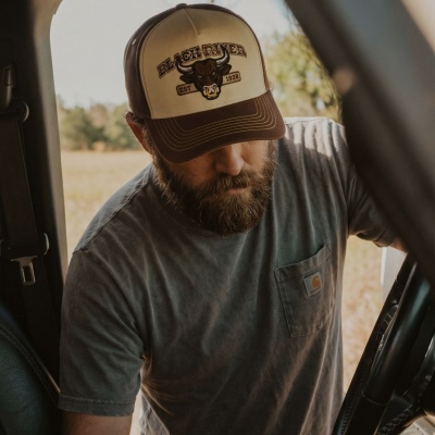 Caps - Black River Cow Cotton Cap (krem/brun)