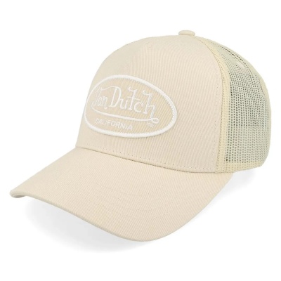Caps - Von Dutch Oval Patch Trucker (beige)