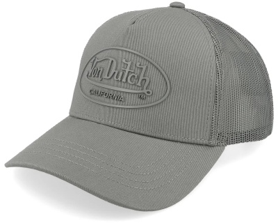 Caps - Von Dutch Rubber Logo Trucker (grå)