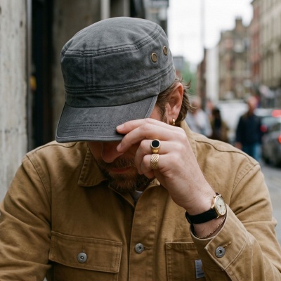 Sixpence / Flat cap - Gårda Viper Army Cap (svart)