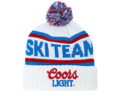 Beanies - American Needle Coors Light Pillow Line Knit (hvit)