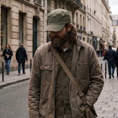 Sixpence / Flat cap - Gårda Army Cap (grønn)