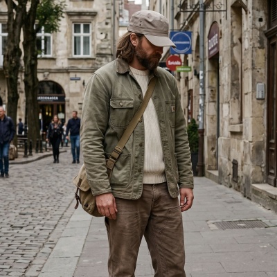 Sixpence / Flat cap - Gårda Army Cap (khaki)