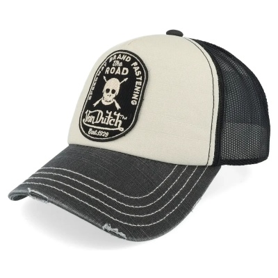 Caps - Von Dutch Speedway Brand Fastening Trucker (offwhite/svart)