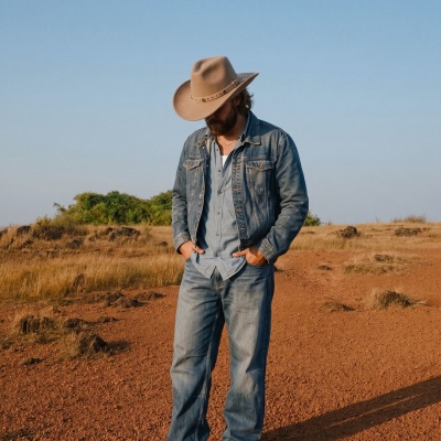 Hatter - Gårda Bowmont Crushable Wool felt Western hat (greige)