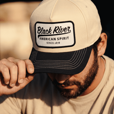Caps - Black River Sedona Cotton Snapback (krem/svart)