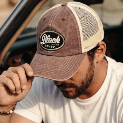 Caps - Black River Eugene Washed Trucker (brun/krem)