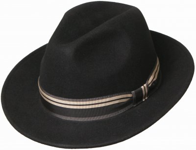 Hatter - Gårda Montefalco Fedora Wool Hat (svart)