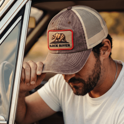 Caps - Black River Grizzly Washed Trucker (brun/krem)