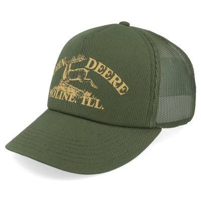Caps - John Deere Vintage JD TM Print Cap (mørkegrønn)