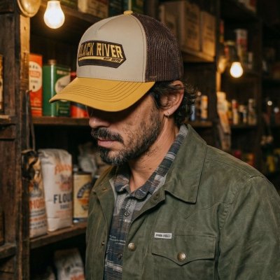 Caps - Black River Summit Trucker (beige/brun/gul)