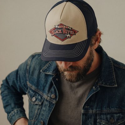Caps - Black River Legacy Trucker (krem/marineblå)