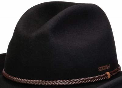 Hatter - Stetson Western Woolfelt (svart)