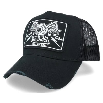 Caps - Von Dutch Square Patch Trucker (svart)