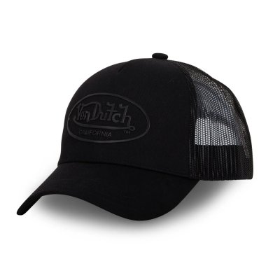 Caps - Von Dutch Oval Patch Cotton Trucker (svart)