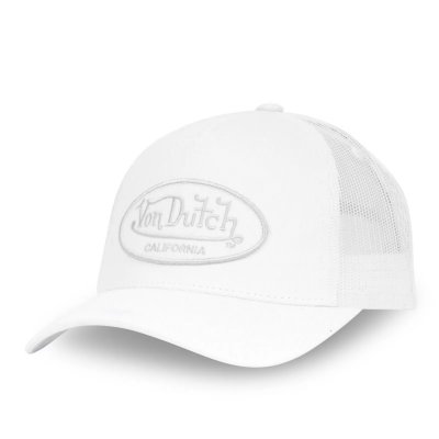 Caps - Von Dutch Oval Patch Trucker (hvit)