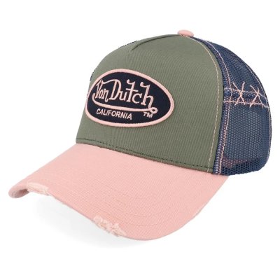 Caps - Von Dutch Oval Patch Trucker (rosa/multi)