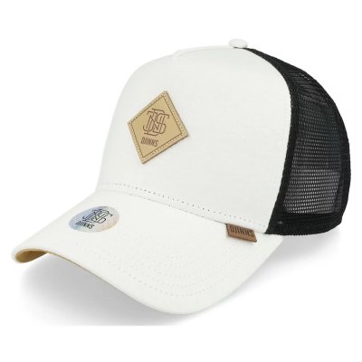 Caps - Djinns HFT Jersey Patch Trucker (hvit/svart)