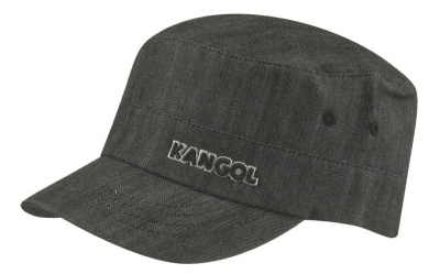 Sixpence / Flat cap - Kangol Denim Army Cap (svart)