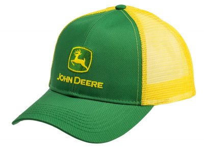Cap- John Deere Logo Mesh Back Cap (gul/grønt)