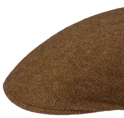 Sixpence / Flat cap - Stetson Ivy Cap Herringbone (brun)