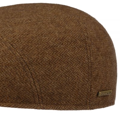 Sixpence / Flat cap - Stetson Ivy Cap Herringbone (brun)
