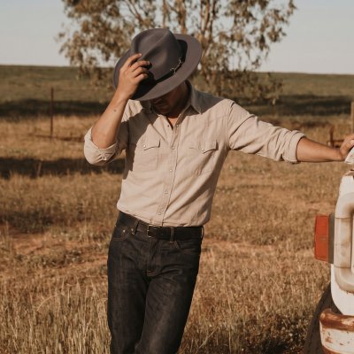 Hatter - Gårda Braga Wool felt Fedora (grå)