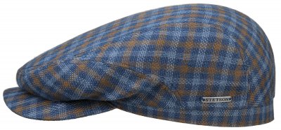 Sixpence / Flat cap - Stetson Driver Cap Linen/cotton
(blå-multi)