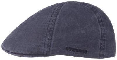 Sixpence / Flat cap - Stetson Dodson Organic Cotton (blå)