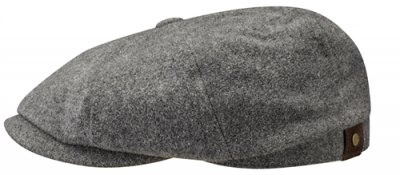 Sixpence / Flat cap - Stetson Hatteras Wool/Cashmere (grå)
