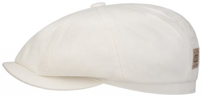 Sixpence / Flat cap - Stetson Hatteras Cotton (hvit)