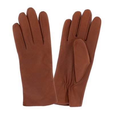 Hansker - HK Women's Hairsheep Leather Glove with Wool Lining (Cognac)