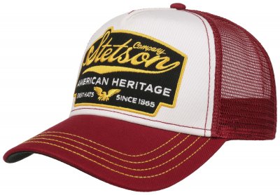 Caps - Stetson Trucker Cap American Heritage Vintage (rød)