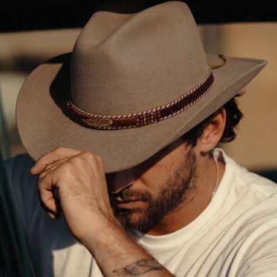 Hatter - Gårda Toquerville Crushable Wool felt Western hat (beige)