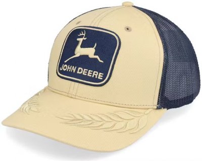 Cap- John Deere Mesh Back Trucker (navy/beige)