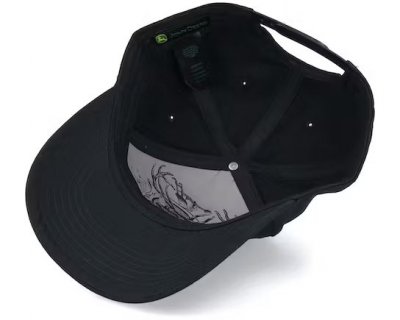 Cap - John Deere Blackout Full Twill Cap (svart)