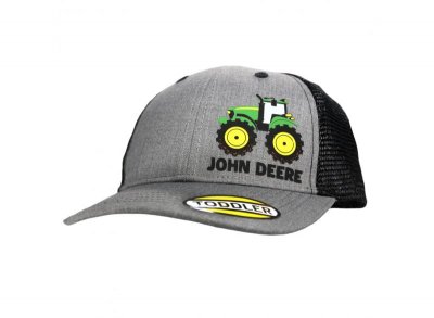 Cap- John Deere Kids 3D Rubber Tractor Print Cap (svart/grå)