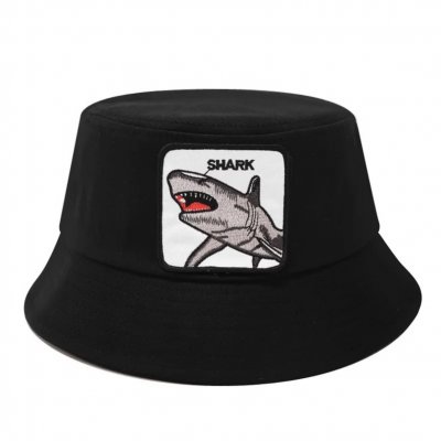 Hatter - Gårda Shark Bucket Hat (sort)