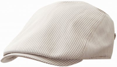 Sixpence / Flat cap - MJM Bang Cotton Mix (grå stripe)