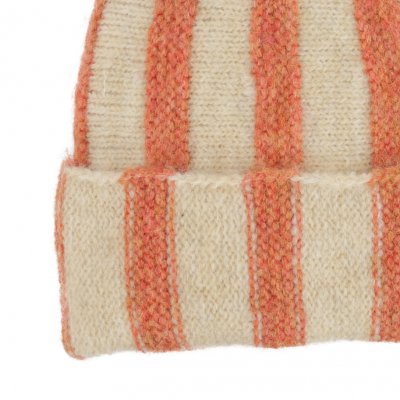 Lue barn - Gårda Bodafors Beanie (krem/oransje)