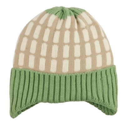 Lue barn - Gårda Lönneberga Beanie (beige/grønn)