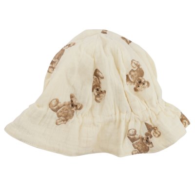 Hatter Barn - Gårda Plush Bear Bucket Hat (off-white)