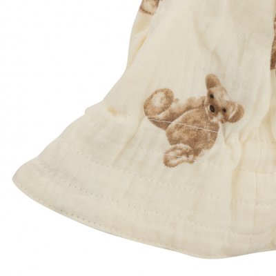 Hatter Barn - Gårda Plush Bear Bucket Hat (off-white)