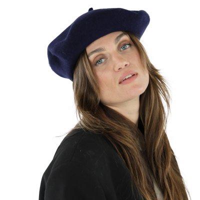 Alpelue - Gårda Annecy Wool Beret (marineblå)