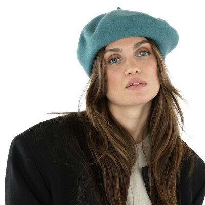 Alpelue - Gårda Annecy Wool Beret (turkis)